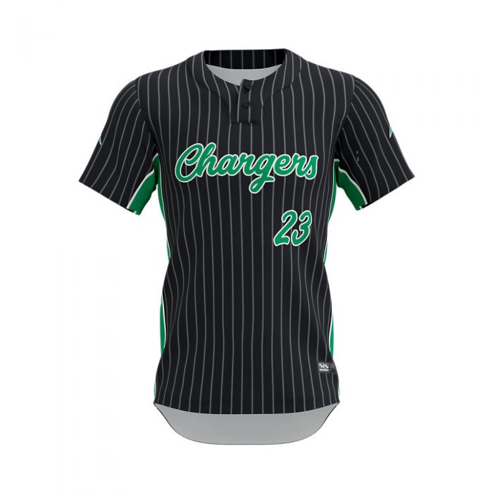 Two Button Custom Baseball Jersey Chargers style