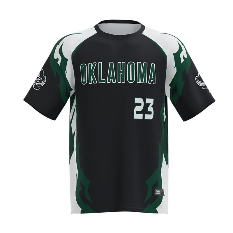 custom Short Sleeve Baseball Jersey Green