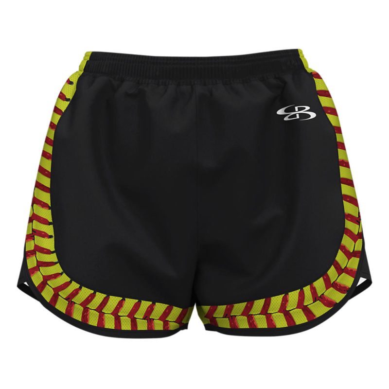Custom Softball Black Shorts