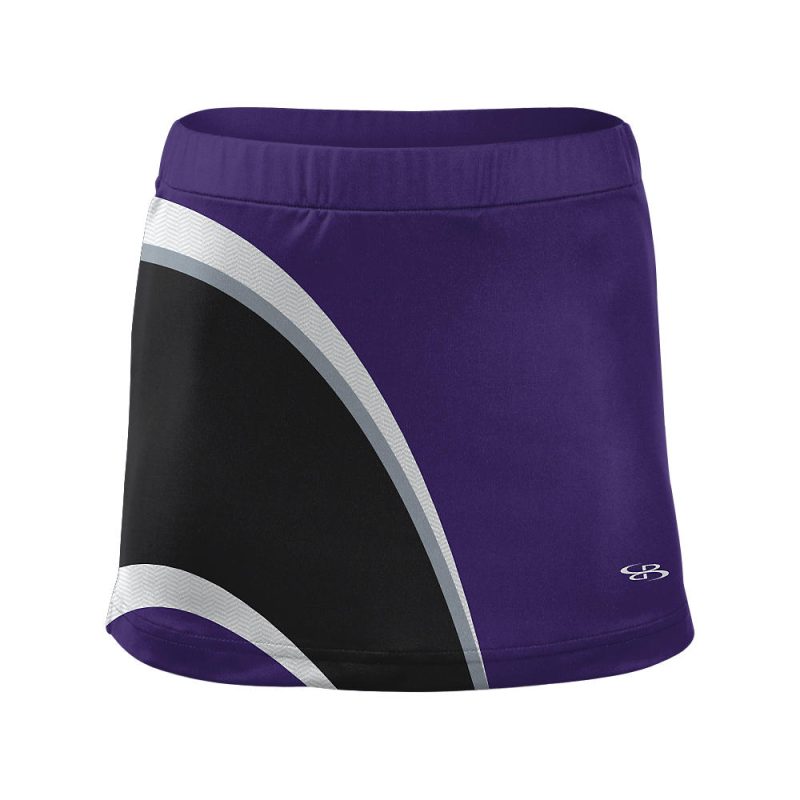 Women's Custom Cheer Sublimated Skirt Purple